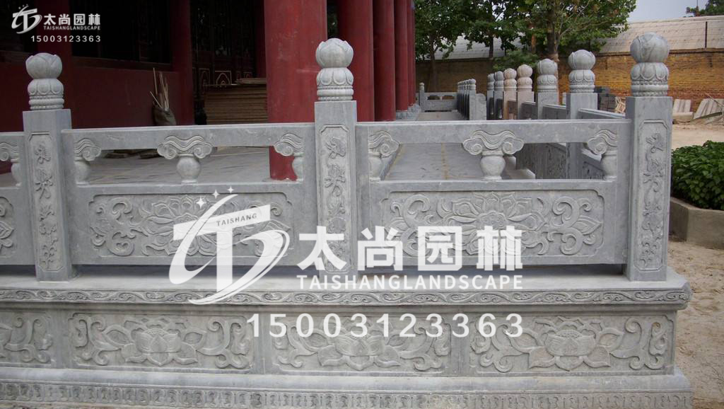 太尚雕塑，寺廟護(hù)欄